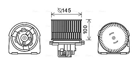 AVA QUALITY COOLING Sisätilapuhallin OL8619